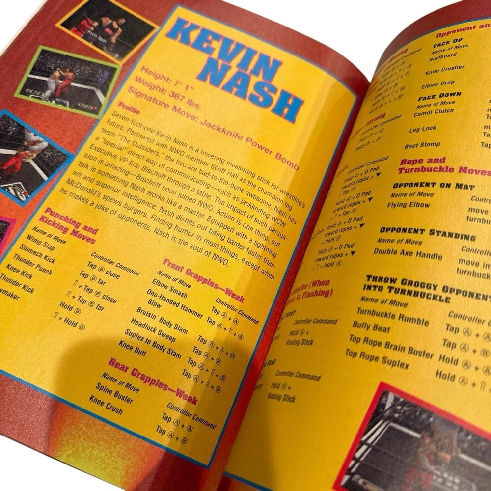 WCW vs NWO World Tour Nintendo N64 Prima Games Official Strategy Guide